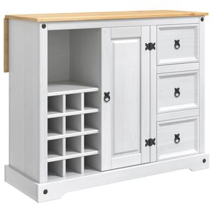 VidaXL K&oslash;kkenopbevaring Hvid og Honning Voks 112 x 70 x 91,5 cm