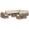 vidaXL Havesofa S&aelig;t 13 stk. Beige og cremehvid polyrattan
