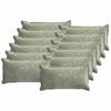 vidaXL Pudebetr&aelig;k 12 stk. HOUTEN Gr&oslash;n 40 x 80 cm Chenille Stof