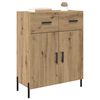 vidaXL Sideboard Artisan Egetr&aelig; 69,5 x 34 x 90 cm Konstrueret tr&aelig;