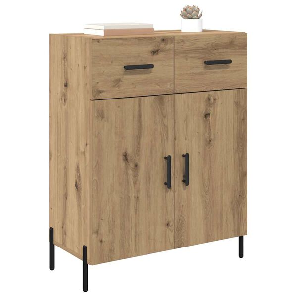 vidaXL Sideboard Artisan Egetr&aelig; 69,5 x 34 x 90 cm Konstrueret tr&aelig;