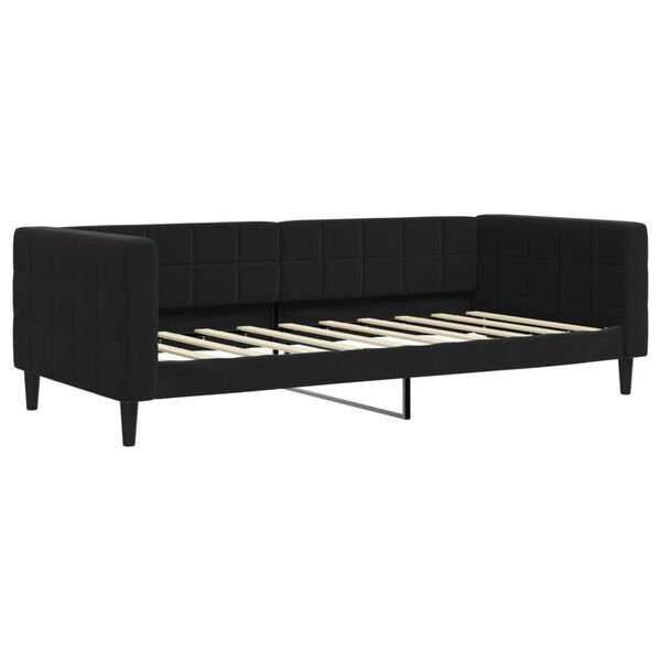 vidaXL daybed med udtr&aelig;k og skuffer 90x190 cm velour sort
