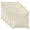 vidaXL Pudebetr&aelig;k 6 stk. HOUTEN Cremefarvet 30 x 30 cm