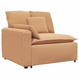 vidaXL modulopbygget sofaarml&aelig;nsendemodul med hynder 100 cm beige