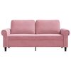 vidaXL 2-personers sofa 140 cm fl&oslash;jl lyser&oslash;d