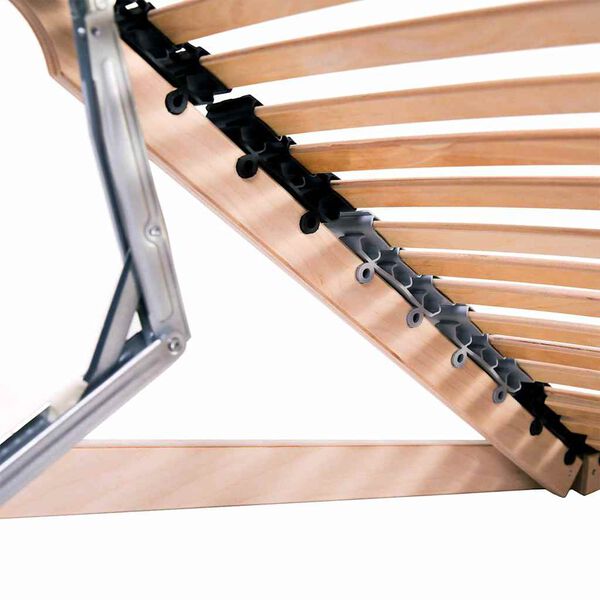 vidaXL Lamelbund Brun 140 x 190 cm Solid b&oslash;g