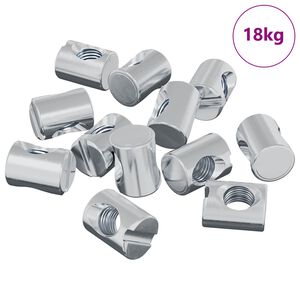 vidaXL T&oslash;nde m&oslash;trikker 3462 pcs S&oslash;lv M6 x 13 mm Metal