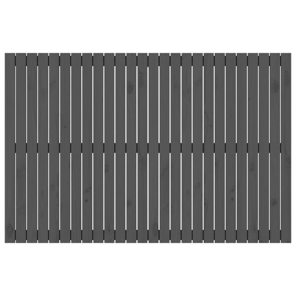 vidaXL sengegavl 166x3x110 cm massivt fyrretr&aelig; gr&aring;