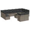 vidaXL sofas&aelig;t til haven 13 dele med hynder polyrattan gr&aring;