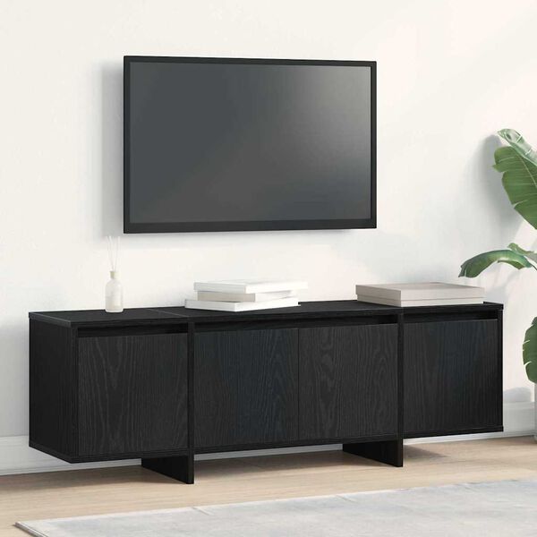 vidaXL TV-skab Sort eg 120 x 30 x 40,5 cm Konstrueret tr&aelig;