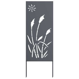 vidaXL Have privatliv sk&aelig;rm Antracit 50 x 140 cm Koldvalset st&aring;l