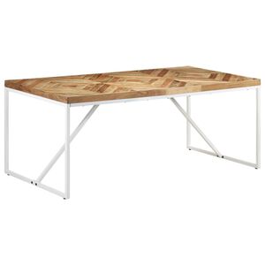vidaXL spisebord 180x90x76 cm massivt akacietr&aelig; og mangotr&aelig;