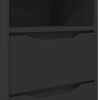 vidaXL Sengeborde 2 pcs Sort 40 x 30 x 467 cm Konstrueret tr&aelig;
