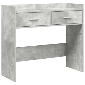 vidaXL Konsolbord Betongr&aring; 90 x 35 x 80 cm Konstrueret tr&aelig;