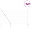 vidaXL Hegnsp&aelig;l S&oslash;lv 100 x 1,5 m (36 mm mesh) St&aring;l