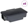 vidaXL musef&aelig;lder 6 stk. 22x12,5x7,5 cm sort