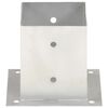 vidaXL stolpefod 4 stk. 121 mm galvaniseret metal