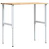 vidaXL arbejdsb&aelig;nk 100x60x(71,5-98) cm massivt egetr&aelig;