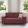 vidaXL 2-personers sofa vinr&oslash;d 180x78x84 cm stof