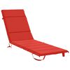 vidaXL Solseng Pude GEMERT 100% polyester R&oslash;d 200 x 55 x 3 cm