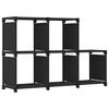 vidaXL displayreol med 5 kubeformede rum 103x30x72,5 cm stof sort