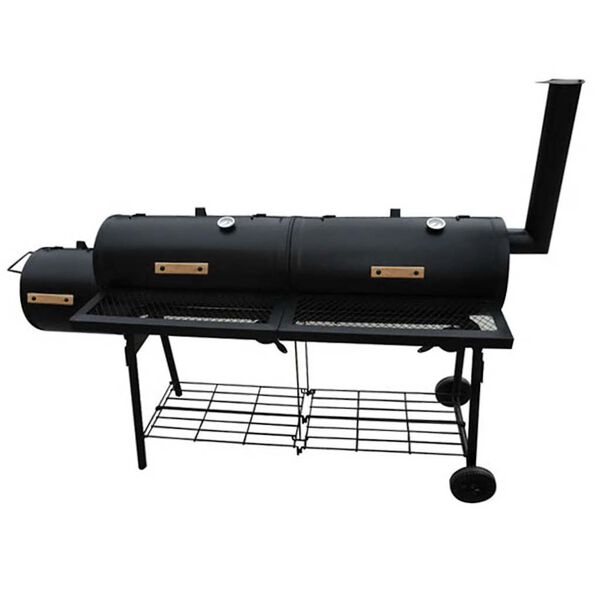 vidaXL r&oslash;gegrill Nevada XL sort