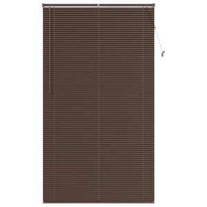 vidaXL Persienner Indstillelig M&oslash;rk Brun med M&oslash;nster 213 x 120 cm PVC