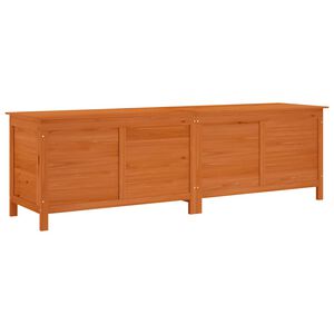 vidaXL opbevaringsboks til haven 198,5x50x56,5 cm massivt fyr brun