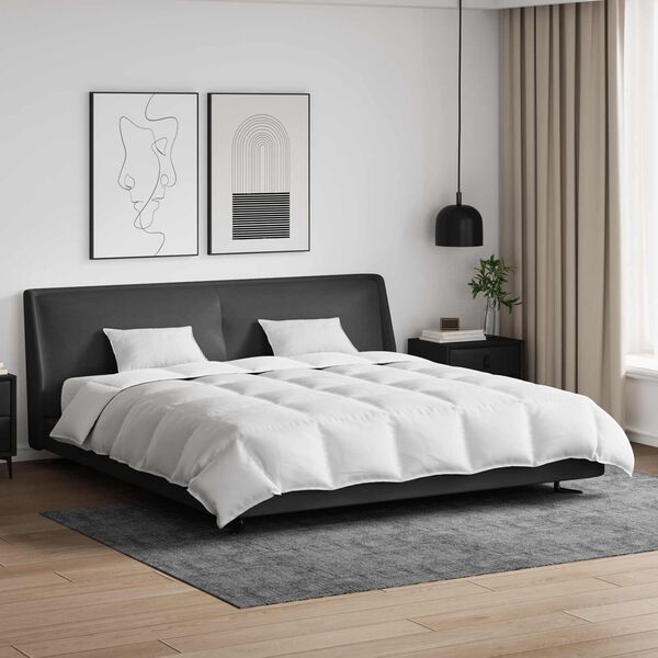 vidaXL Dynebetr&aelig;k S&aelig;t med pude 3 pcs Hvid Dunfjer