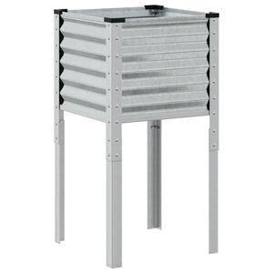 vidaXL haveplantekasse 45x45x88 cm galvaniseret st&aring;l