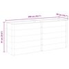 vidaXL h&oslash;jbed 200x50x91 cm WPC gr&aring;