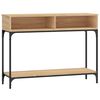 vidaXL konsolbord 100x30,5x75 cm konstrueret tr&aelig; sonoma-eg