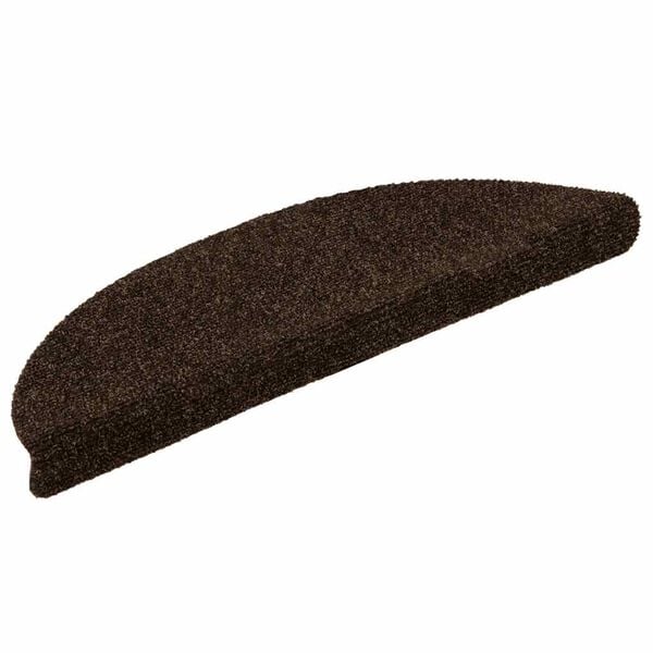 vidaXL trappem&aring;tter selvkl&aelig;bende 20 stk. 56x17x3 cm brune halvrunde