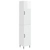 vidaXL Skab S&aelig;t 2 pcs Hvid h&oslash;jglans 33 x 34,5 x 89,5 cm