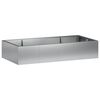 vidaXL St&oslash;ttemur 6 stk. 200 x 100 x 50 cm Galvaniseret st&aring;l S&oslash;lv