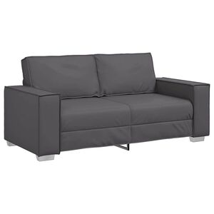 vidaXL Tos&aelig;ders sofa Gr&aring; 180 cm Faux l&aelig;der