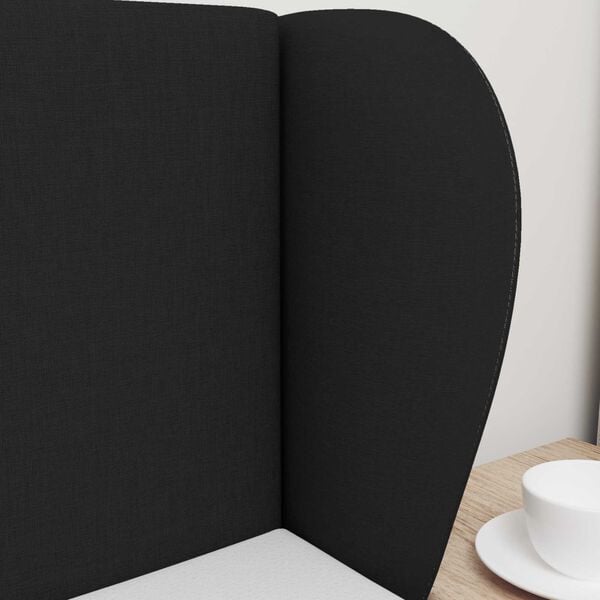 vidaXL Hovedg&aelig;rde&oslash;re Sort 40 x 23 x 6 cm Stof