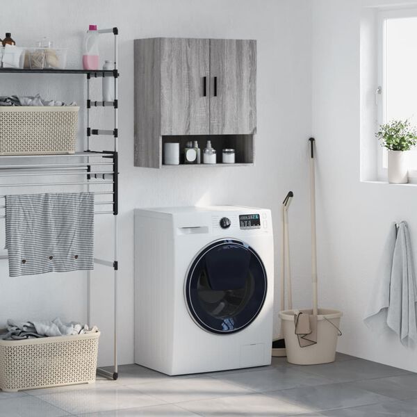 vidaXL vægskab 60x31x70 cm konstrueret træ grå sonoma-eg