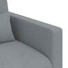 vidaXL Sofa 2 pcs Lysegr&aring; 198 x 78 x 80 cm Stof