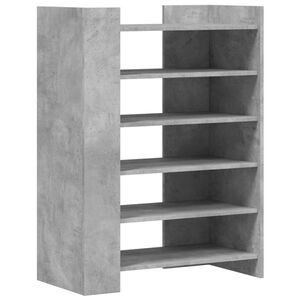 vidaXL skoreol 74,5x37,5x100 cm konstrueret tr&aelig; betongr&aring;