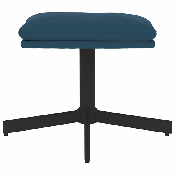 vidaXL fodskammel 60x60x36 cm fl&oslash;jl bl&aring;