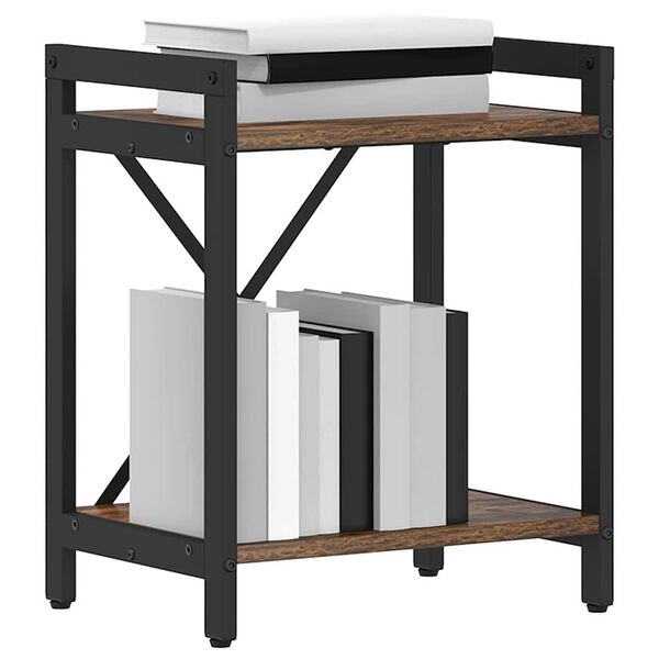 vidaXL Bogreol R&oslash;get eg 40 x 30 x 50 cm Konstrueret tr&aelig;