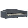 vidaXL daybed 100x200 cm velour m&oslash;rkegr&aring;