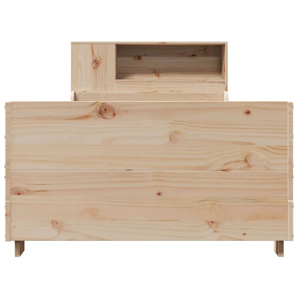 vidaXL sengeramme uden madras 75x190 cm massivt fyrretr&aelig;