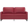 vidaXL 2-personers sofa 140 cm kunstlæder vinrød