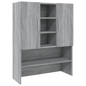 vidaXL vaskemaskineskab 70,5x25,5x90 cm gr&aring; sonoma-eg