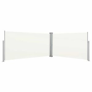vidaXL sammenrullelig l&aelig;sk&aelig;rm 160 x 600 cm cremefarvet