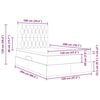 vidaXL Seng med opbevaring og madras Bl&aring; 120 x 200 cm Polyester