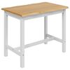VidaXL H&oslash;j Bar Bord EKAI Hvid 112 x 70 x 91 cm Massivt fyrretr&aelig;