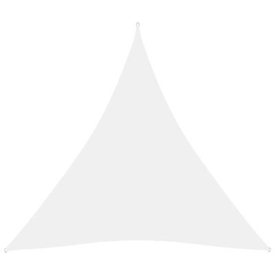 vidaXL solsejl 4,5x4,5x4,5 m oxfordstof trekantet hvid